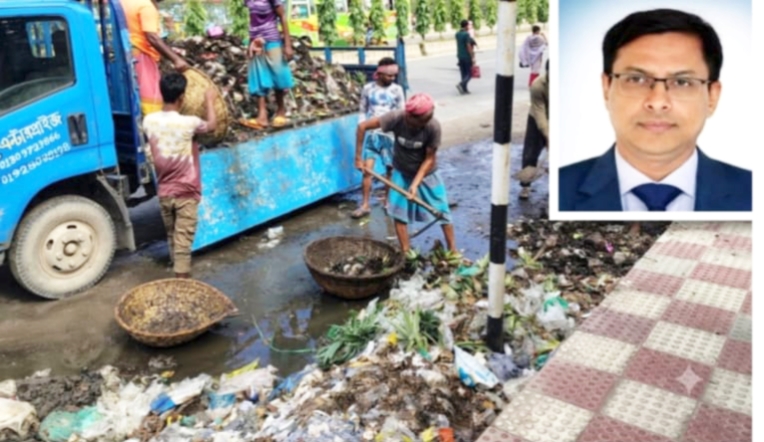 নারায়ণগঞ্জে জেলা প্রশাসনের পরিচ্ছন্নতা অভিযান,রাস্তায় ময়লা ফেললে কঠোর ব্যবস্থা : ডিসি রায়হান কবির