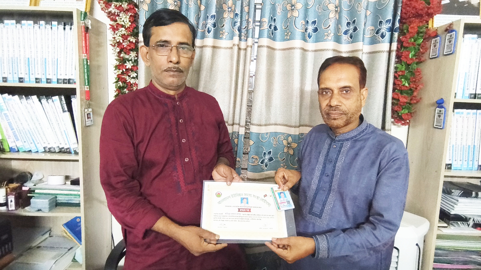 সম্মাননা পদক পেলেন ইউ.পি সদস্য মোঃ হাবিবুর রহমান