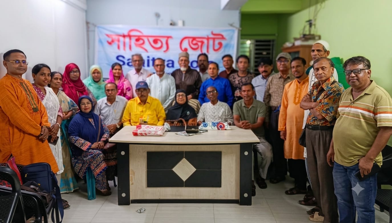সাহিত্য জোট নারায়ণগঞ্জের কবিতা পাঠ ও সাহিত্য আলোচনায় মুখরিত অনুষ্ঠান