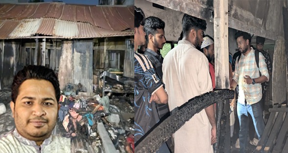 এমপি আল-আমিনের নির্দেশে বন্দরে অগ্নিকাণ্ডে ক্ষতিগ্রস্ত লিটনের পাশে এনসিপি