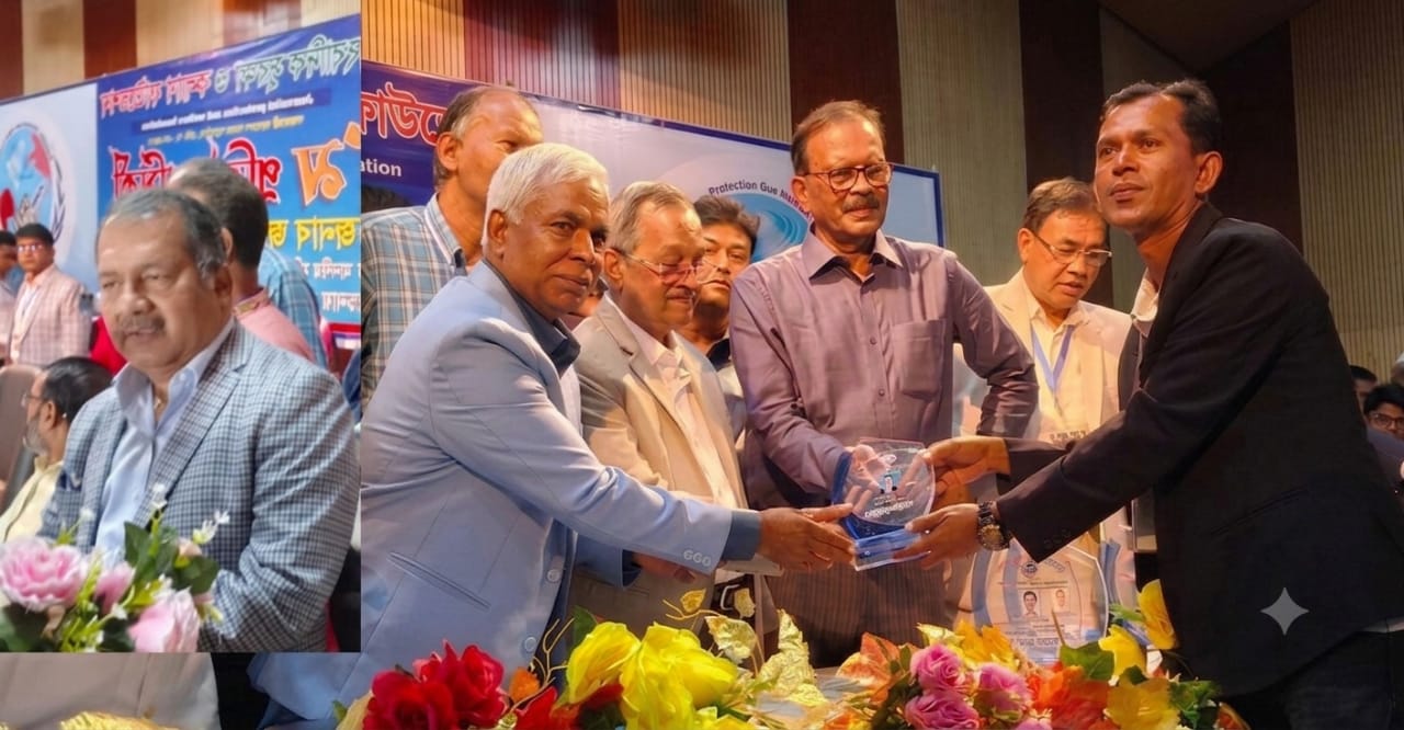 সাংবাদিকতায় বিশেষ অবদানের স্বীকৃতি স্বরূপ গুণী সাংবাদিক সম্মাননা স্মারক পেলেন এস এম জহিরুল ইসলাম বিদ্যুৎ