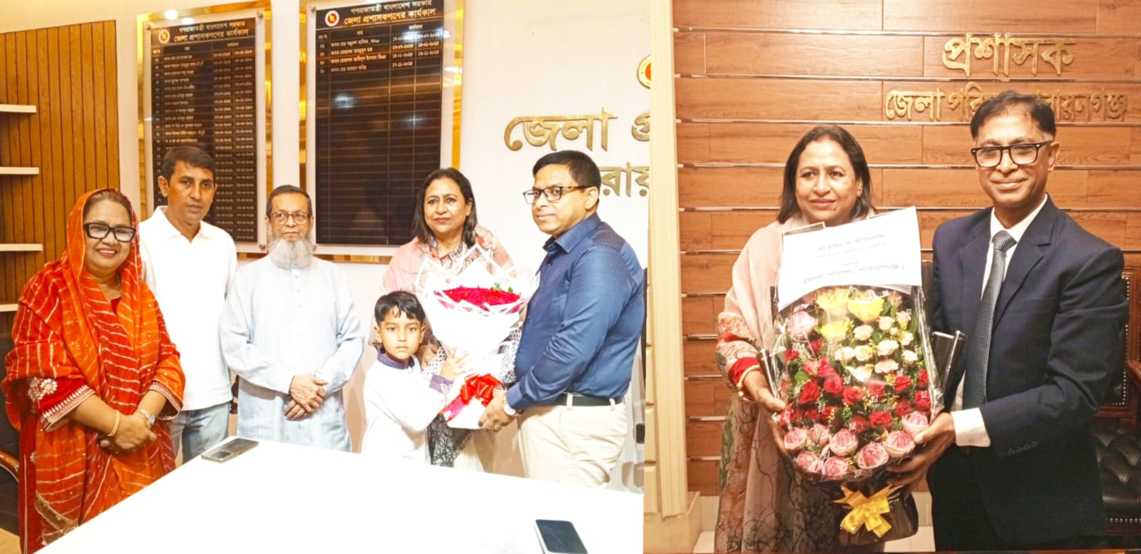 ডিসি ও জেলা পরিষদ প্রশাসকের সঙ্গে এমপি মমতাজ আলোর সৌজন্য সাক্ষাৎ